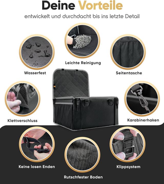 Actual product image Heldenwerk Wasserdichter Hundeautositz (Dog, Foldable, Washable, Machine washable)