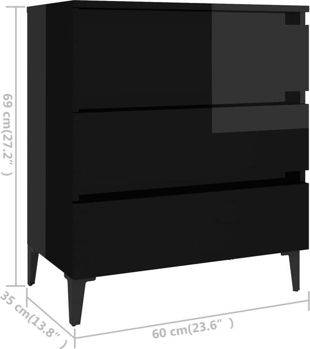 Image du produit vidaXL Buffet (35 x 60 x 69 cm)