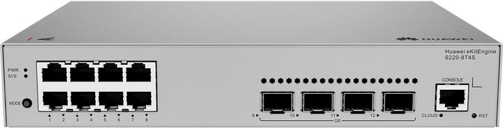 Huawei S220-8T4S 8x10/100/1000BASE-T ports 4xGE SFP ports AC power eKit (8 Ports)