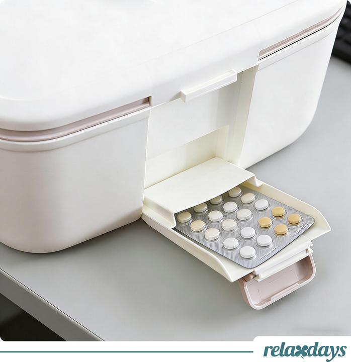 Actual product image Relaxdays Medicine box