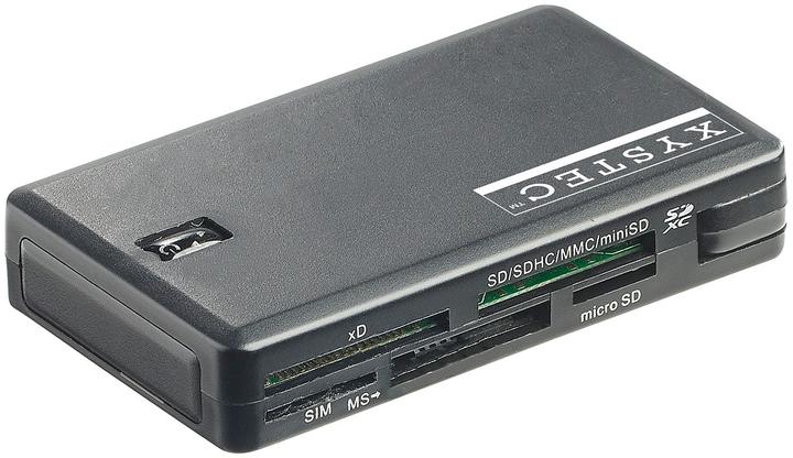 Produktbild Xystec Smart-, SIM- und Multi-Card-Reader mit 7 Slots, USB 2.0, Plug & Play (USB)