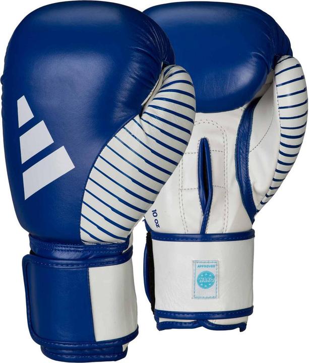 Immagine prodotto adidas Kickboxing Wettkampfhandschuh blue/white, adiKBWKF200 (10 OZ, 10)