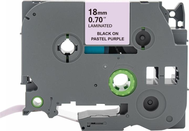 Immagine prodotto Hermex Alternatives Etikettenband zu Brother TZe-MQF41 Beschriftungsband (1.80 cm, Nero, Viola)