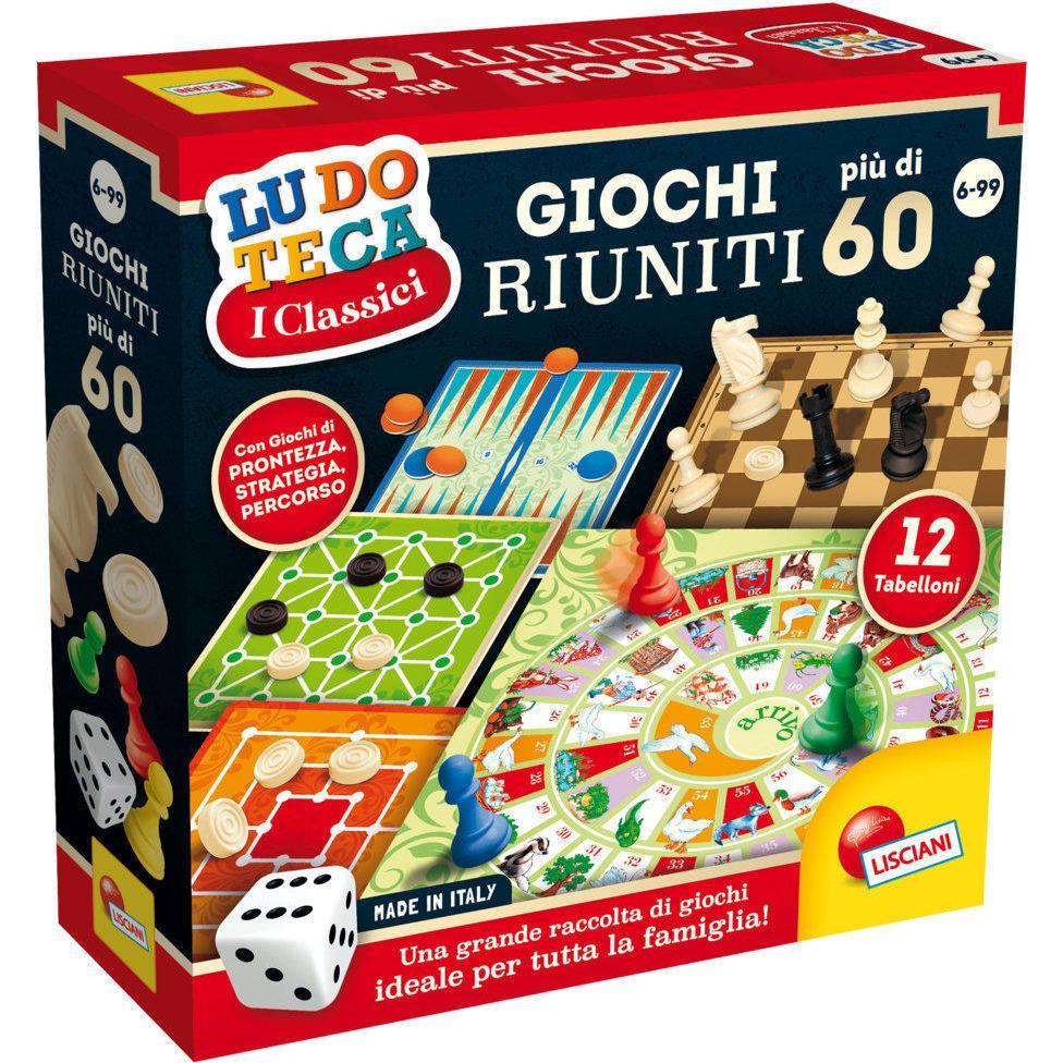 Lisciani 57023 - LISCIANI- GIOCHI RIUNITI PIU' DI 60 (Multilingual)