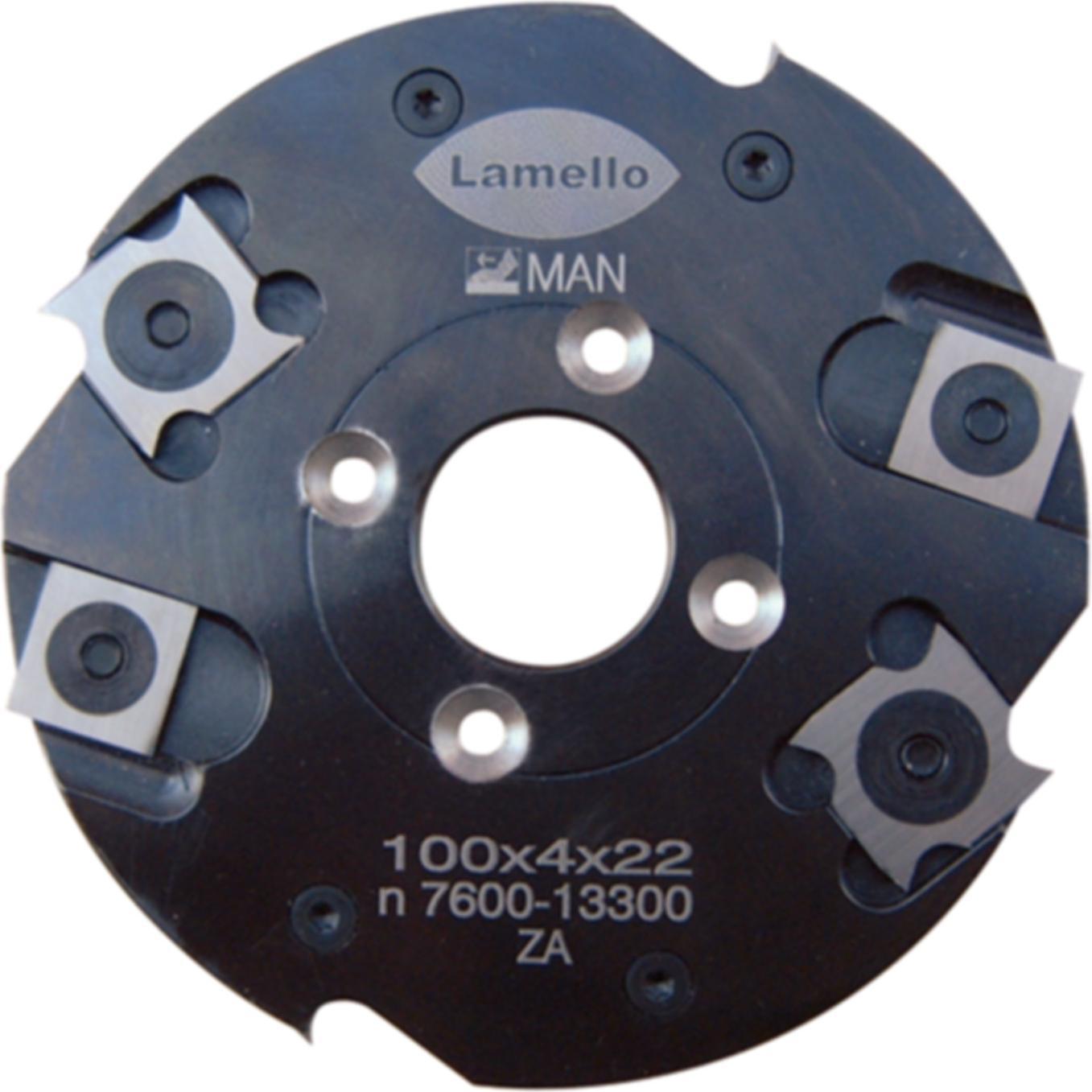 Lamello, Punte per fresa, Plaques réversibles, HW, jeu de 4 pièces