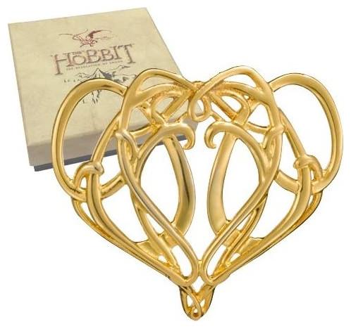 Noble Collection Le Hobbit Un voyage inattendu Broche d'Eldron (Sterling