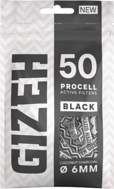 Produktbild Gizeh ProCell Activ Filter Black 6mm - 50 Stk.