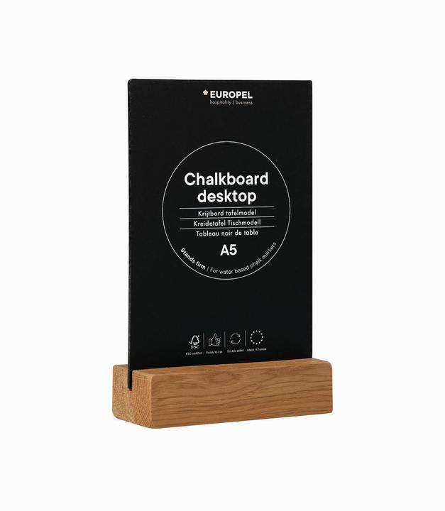 Immagine prodotto Europel Supporto da tavolo per lavagna, DIN A6 alto, rovere