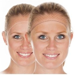 Actual product image Hygostar Hairnet, made of nylon, white, 144-pack extra light, soft & latex-free elastic, extra s