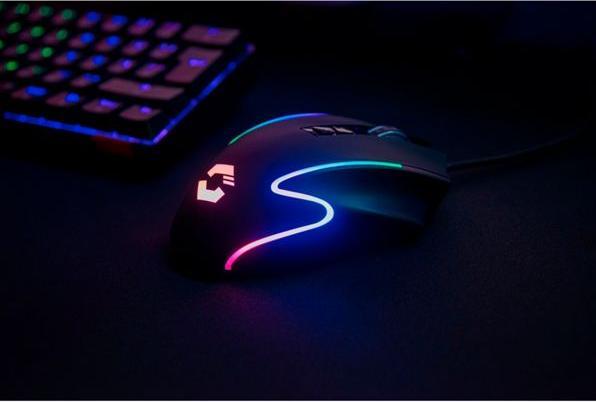 Produktbild Speedlink DECUS NX RGB Gaming Mouse, rubber-black (Kabelgebunden)