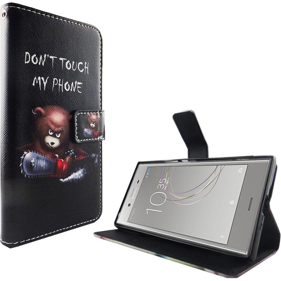 König Design Hülle Handy Schutz für Sony Xperia XZ1 Case Cover Tasche Wallet Etui Handyhülle (Sony Xperia XZ1), Smartpho...