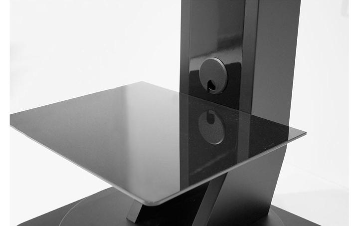 Image du produit Gisan Support TV sur roulettes dissimulées, jusqu'à 75" et 55kg, réglable en hauteur et pivotant, noir (55 kg)