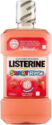 Johnson & Johnson Listerine Smart Rinse Mouthwash Strawberry 500ml (500 ml, Mouthwash)