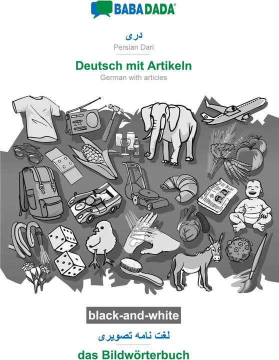 Produktbild Persian Dari (in arabic script) - Deutsch mit Artikeln, visual dictionary, BW (Deutsch, Persisch, Babadada Gmbh, 2020)