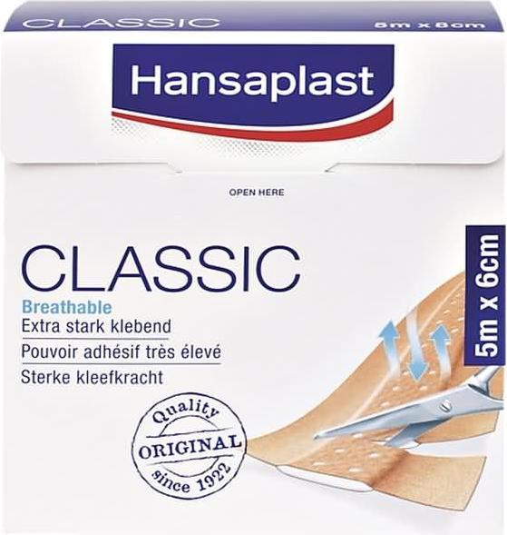 Actual product image Hansaplast Classic 5m x 6cm (1x)