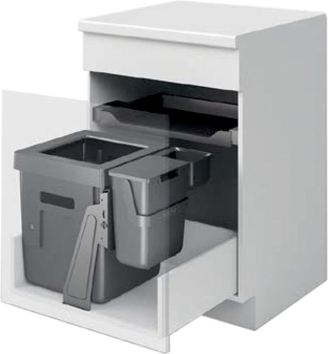 Produktbild Peka Metall Abfall-Einsatzsystem PEKA Oeko Universal 40+6+1.2 (40 l)