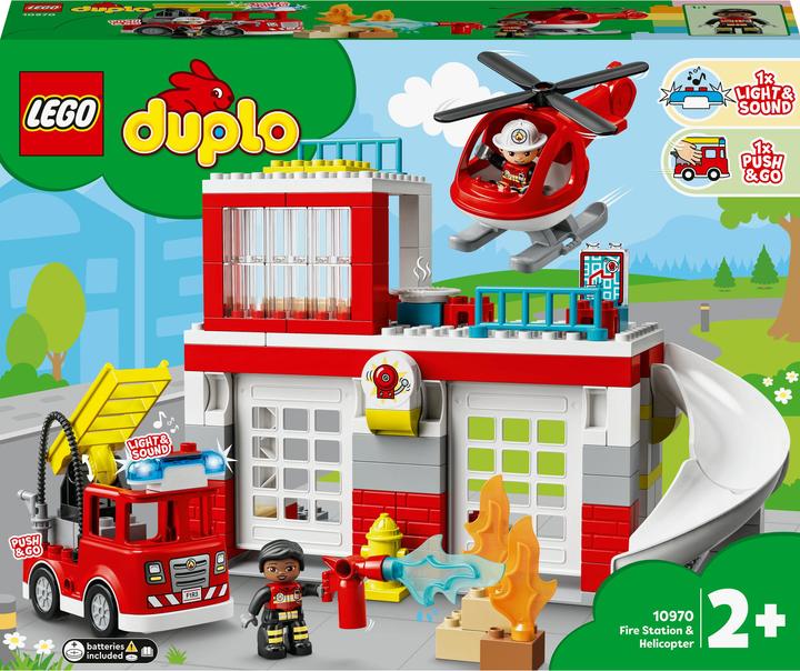 LEGO Feuerwehrwache mit Hubschrauber (10970)