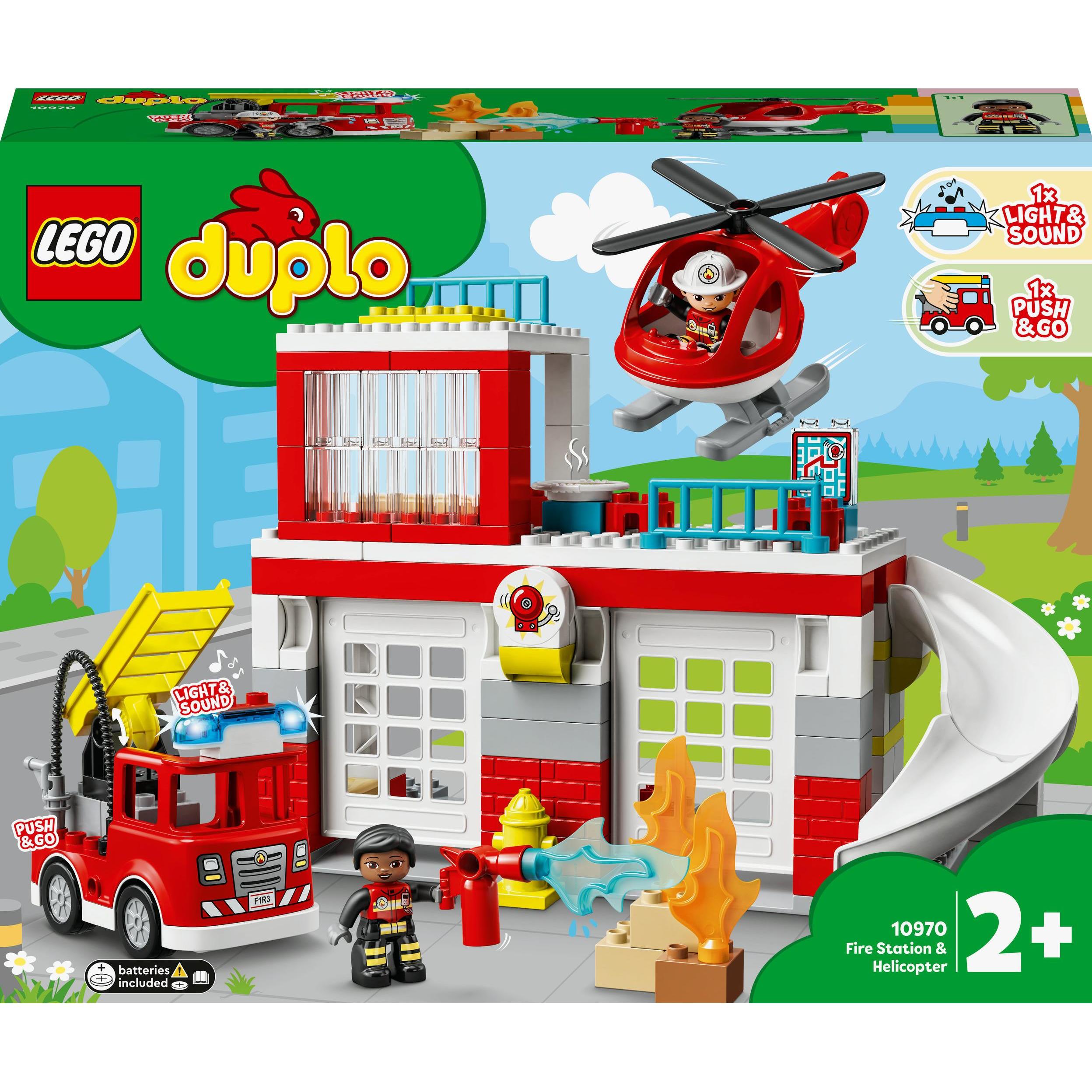Thumbnail - LEGO Feuerwehrwache mit Hubschrauber (10970)