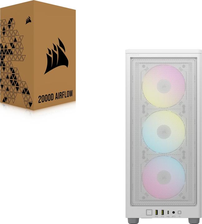 Image du produit Corsair iCUE 2000D RGB AIRFLOW Blanc (Mini-ITX)