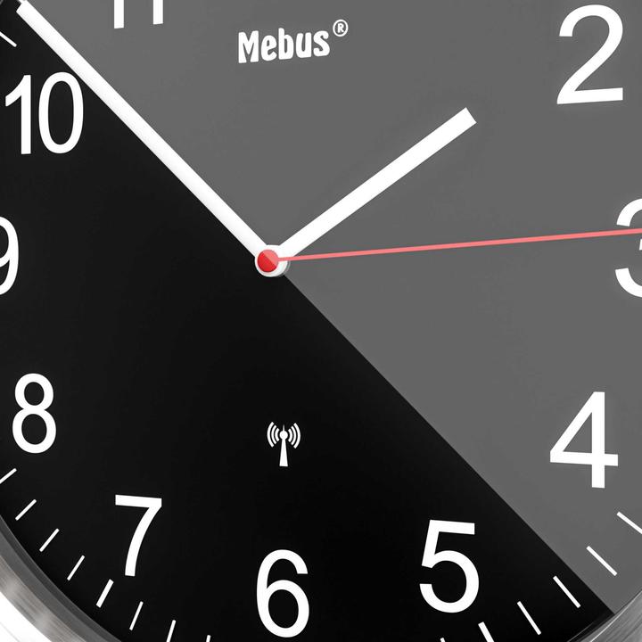 Produktbild Mebus Funk-Wanduhr (30 cm)