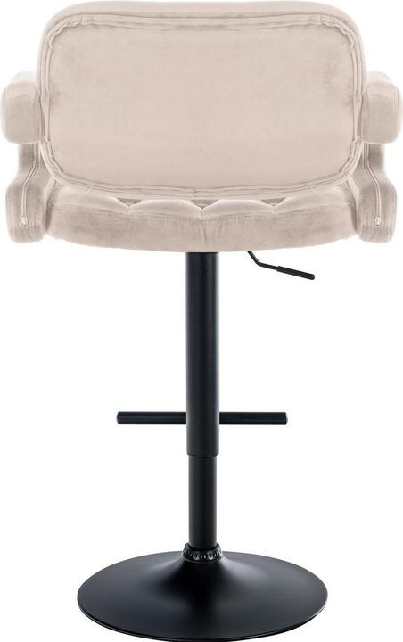Produktbild Swisshandel24 Barhocker Dublin Samt schwarz, creme