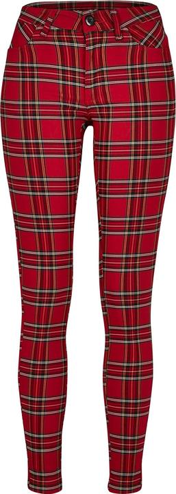 Actual product image Urban Classics Ladies Skinny Tartan Pants (33)