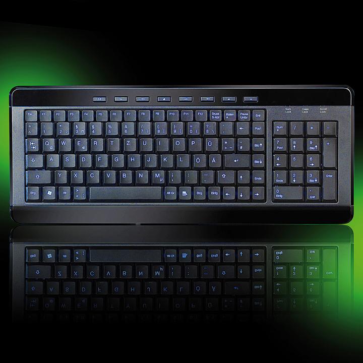 Actual product image GeneralKeys Light Key" Compact USB Multimedia Keyboard (Germany, Cable)