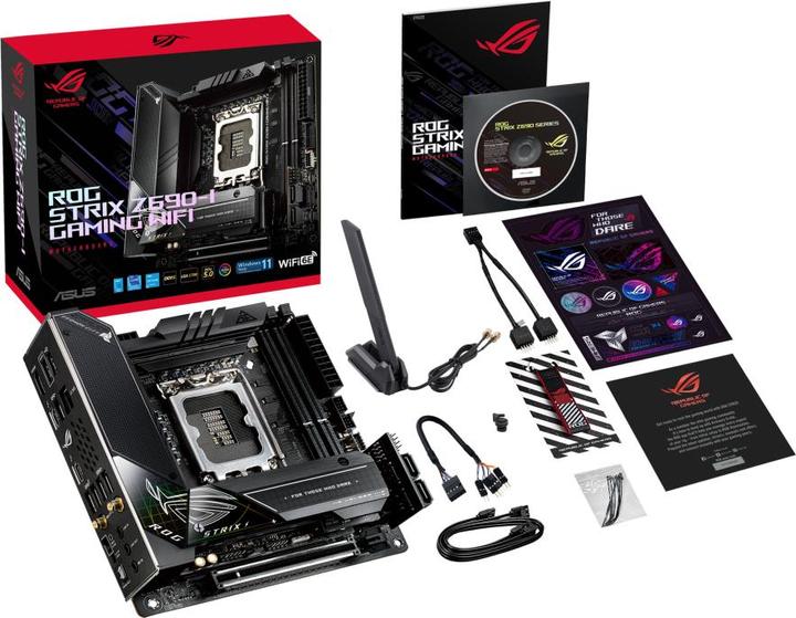 Productafbeelding ASUS ROG STRIX Z690-I GAMING WIFI (LGA 1700, Intel Z690 (DDR5), Mini-ITX)