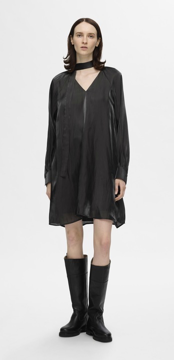 Image du produit Selected Femme Robe métallique avec décolleté en V (42)