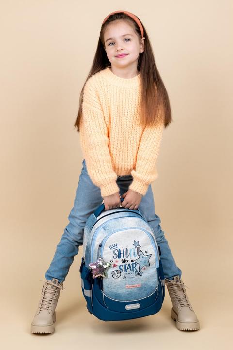 Produktbild Belmil Leisure Plus Schulrucksack mit Brustgurt "Shine like a Star Jean (19 l)