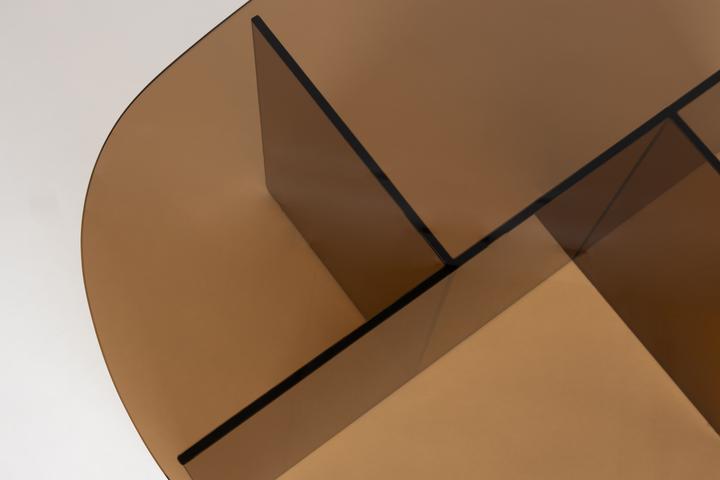 Image du produit Zuiver Coffee Table Linea Brown (60 x 80 x 40 cm)