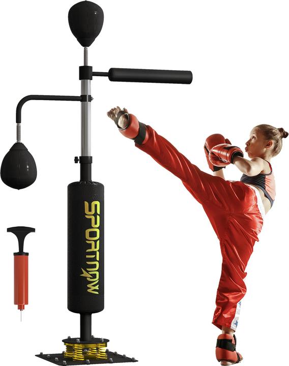 Produktbild SportNow Boxsack Stahl, Kunstleder Schwarz (107 cm)