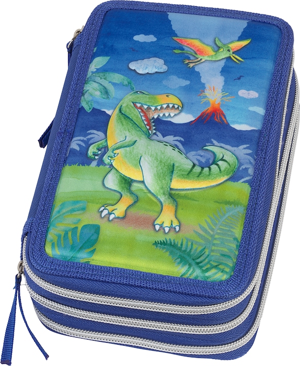 Actual product image Faber-Castell Triple Decker pencil case dinosaur (573041)