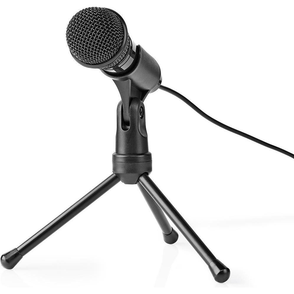 Nedis Microphone for use with: Desktop/Notebook/Smartphone/Tablet Wired 1x 3.5 mm, Mikrofon