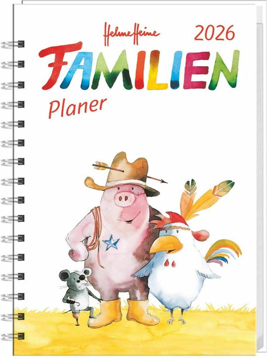 Helme Heine: Familienplaner-Buch A6 2026 (A6, German)