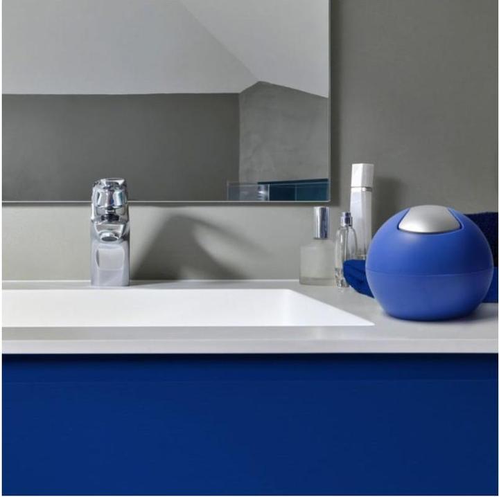 Actual product image spirella Bowl-Matter royal blue waste bin (1 l)