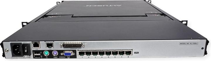 Produktbild Aten KL1508AiN KVM Over IP Switch, 8 Port, 48cm LCD, VGA, PS/2-USB, DE-Layout