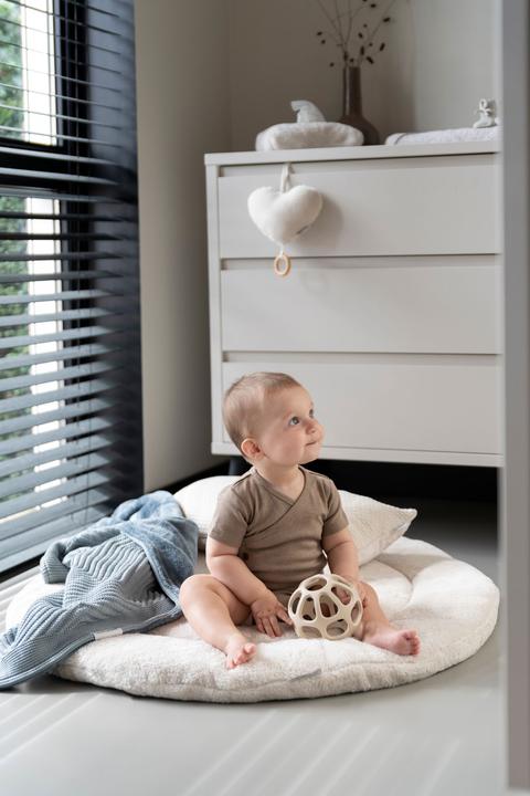 Actual product image Baby's only Playpen insert Cozy clay - Ø90 cm (90 cm, 90 cm)