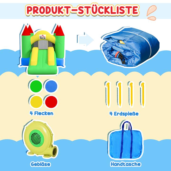 Image du produit Homcom Hüpfburg Oxford Mehrfarbig