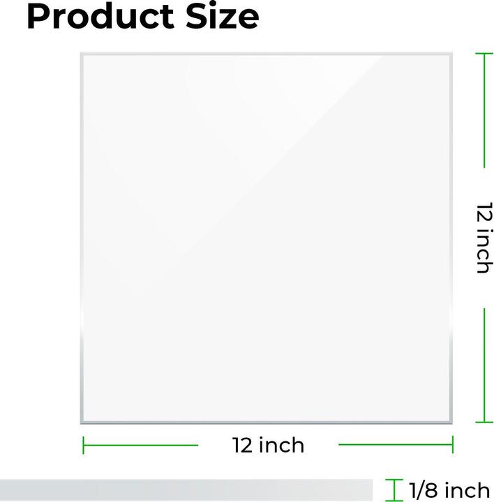 Actual product image XTool MAKEBLOCK 3MM Clear acrylic 30*30cm 2pcs (Plate)