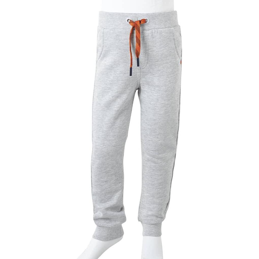 VidaXL, Unisex, Sporthose, Kinder-Trainingshose Grau Melange 92,Material: 92 (92), Grau, 92