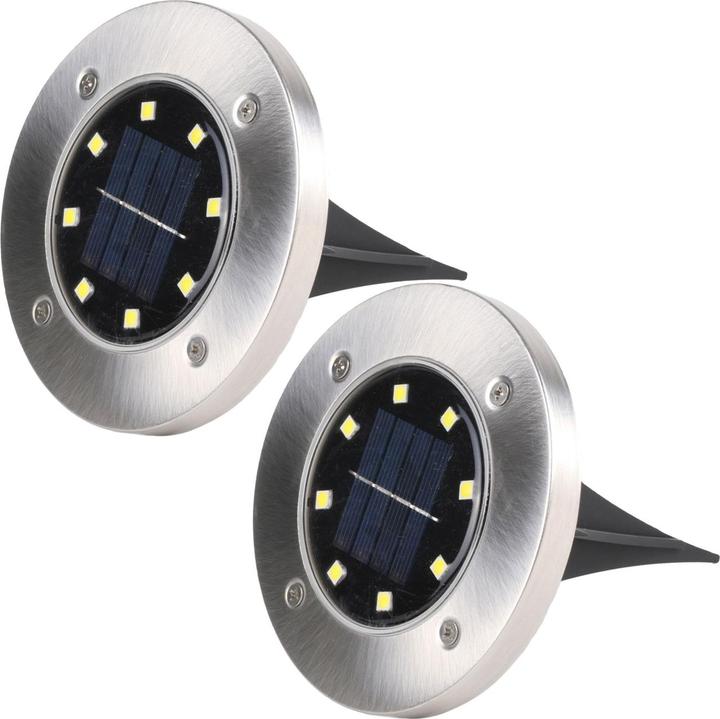Produktbild Benson Home LED Garten Bodenleuchte, Solar, IP44, 2er Set (IP44)