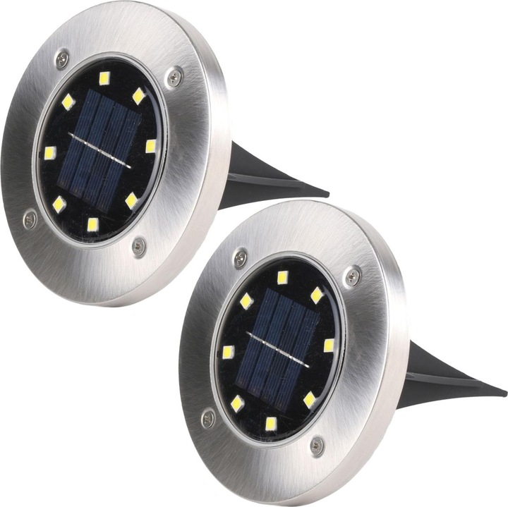 Produktbild Benson Home LED Garten Bodenleuchte, Solar, IP44, 2er Set (IP44)