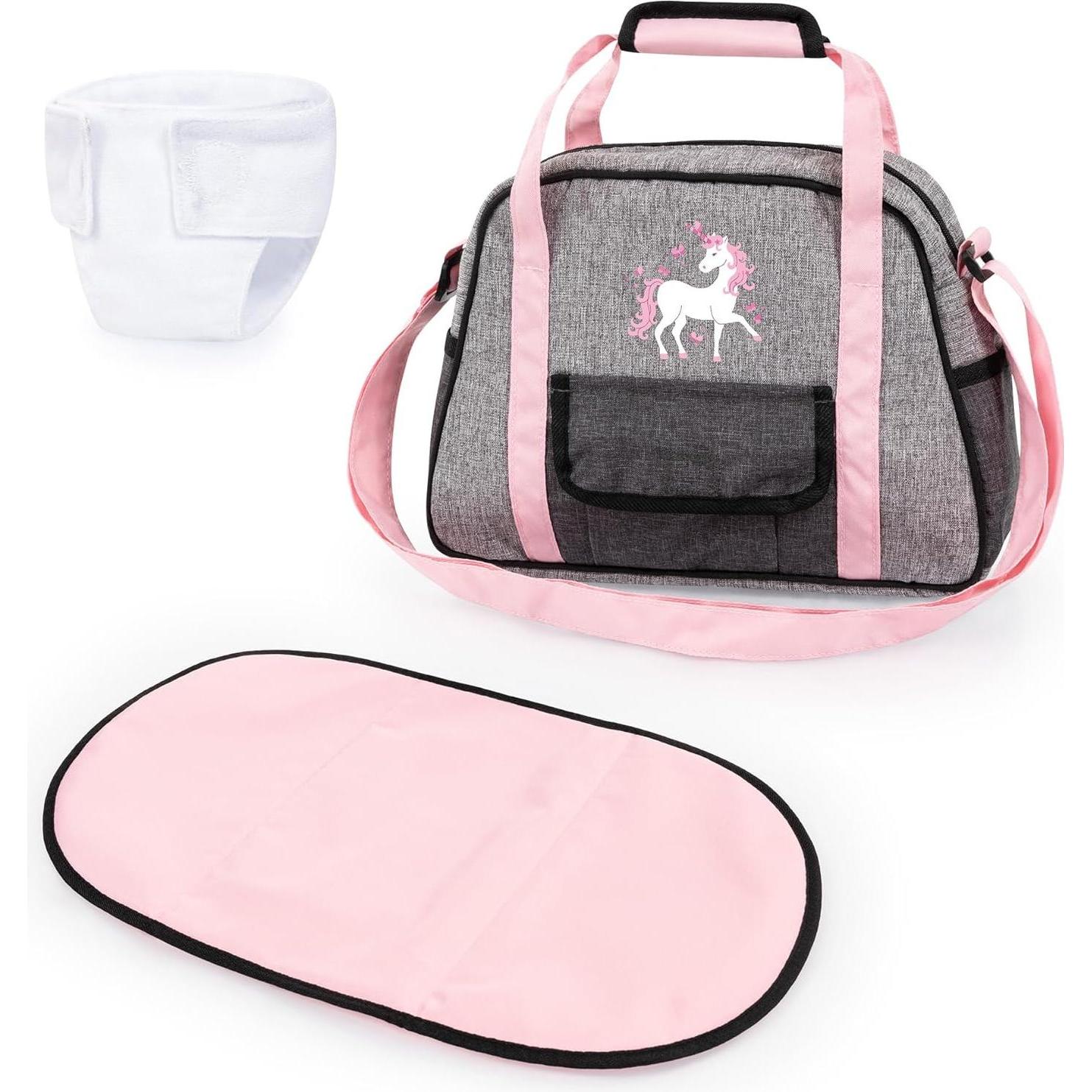 Bayer nursery bag grey with unicorn (69033AB)