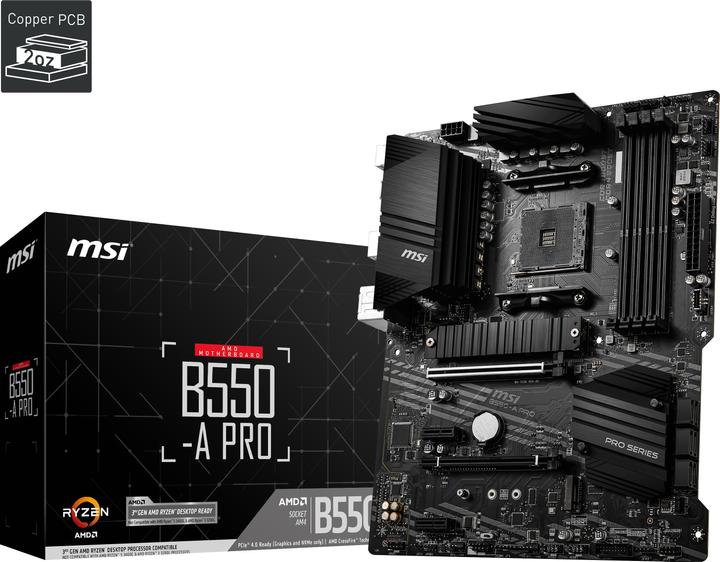 Produktbild MSI B550 A PRO (AM4, AMD B550, ATX)