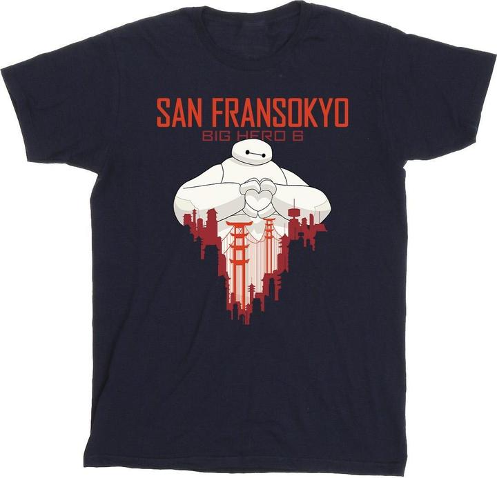 Produktbild Disney Big Hero 6 Baymax San Fransokyo Heart TShirt (5XL)