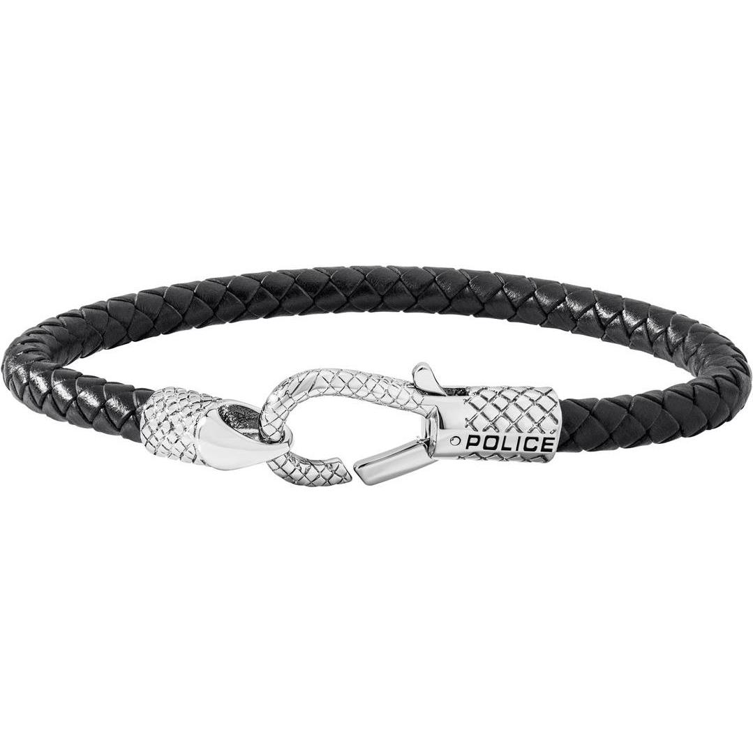 Police, Armschmuck, Niland, (20 cm, Edelstahl, Leder)
