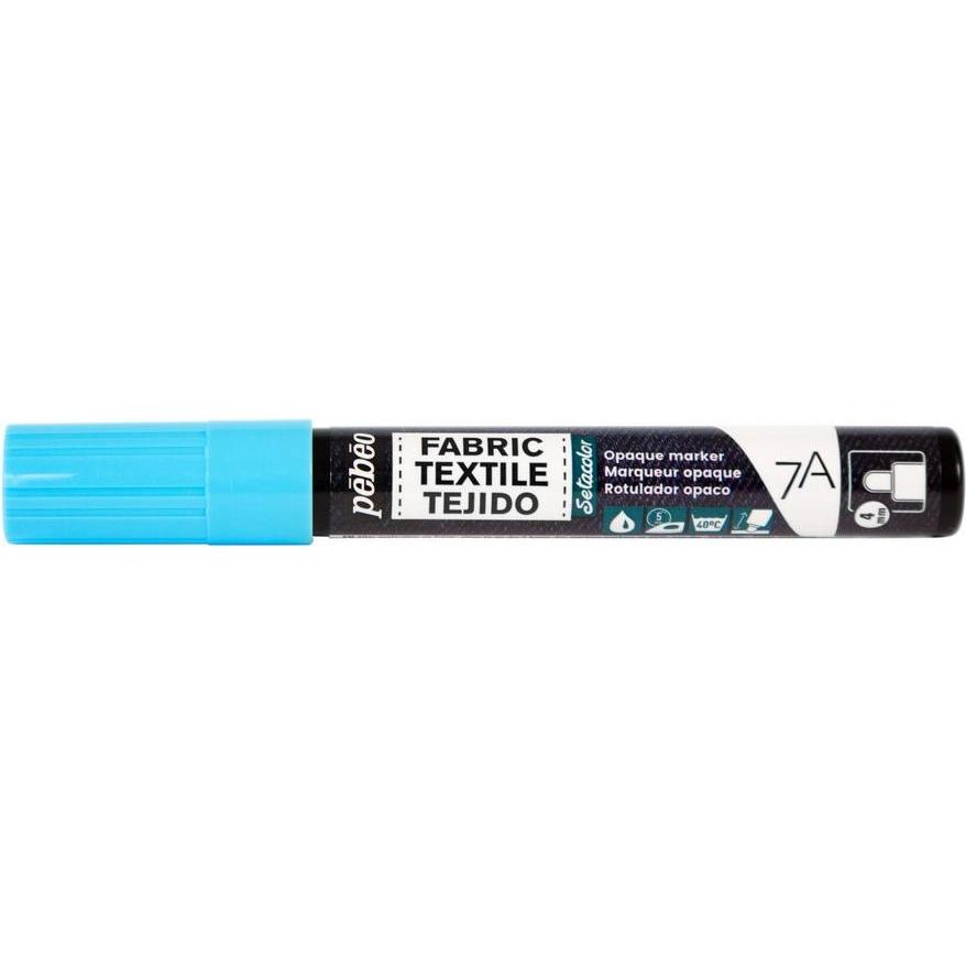 Pebeo, Marker, 7A Marker Opak 4mm Runde Spitze (Pastellblau, 4 mm)