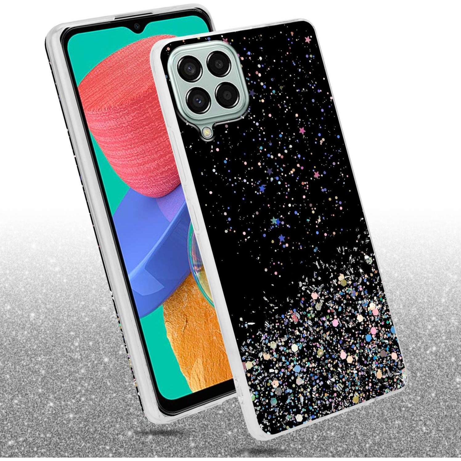 Thumbnail - Cadorabo TPU Hülle für Samsung Galaxy M33 5G mit Glitzer (Samsung Galaxy A33 5G), Smartphone Hülle, Schwarz