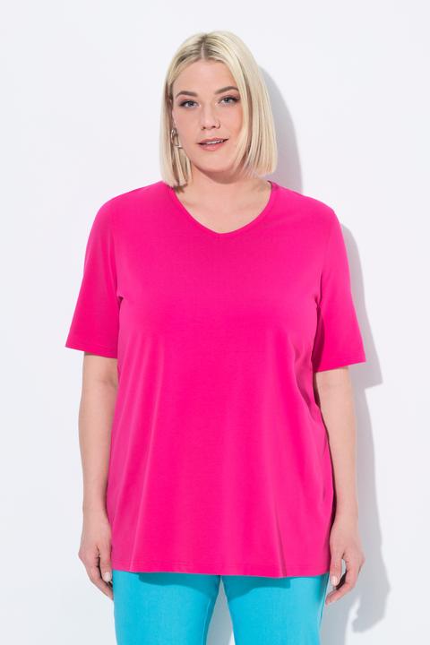 Produktbild Ulla Popken T-Shirt, A-Linie, V-Ausschnitt, Halbarm (58)